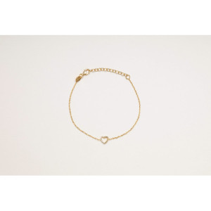 HEART ZIRCONS GOLD ALISIA BRACELET - AL3970ORO