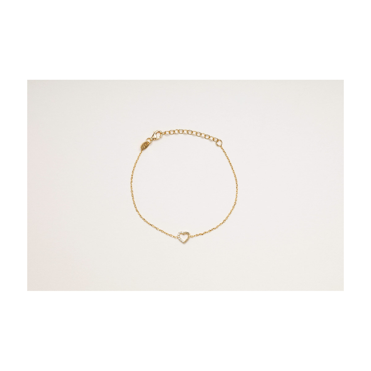 HEART ZIRCONS GOLD ALISIA BRACELET - AL3970ORO