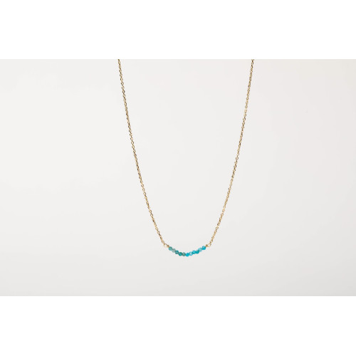 APATITE NECKLINE ALISIA NECKLACE - AL0943ORO APATITE