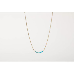 APATITE NECKLINE ALISIA NECKLACE - AL0943ORO APATITE