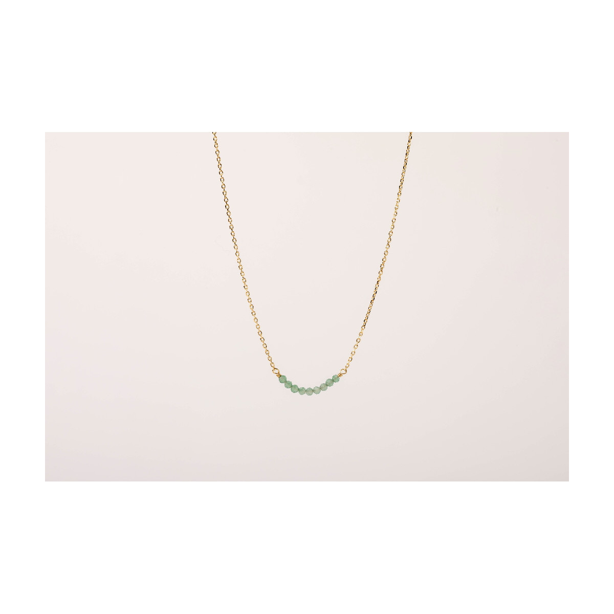 AVENTURINE ALISIA NECKLACE - AL0943ORO AVVENTURIN