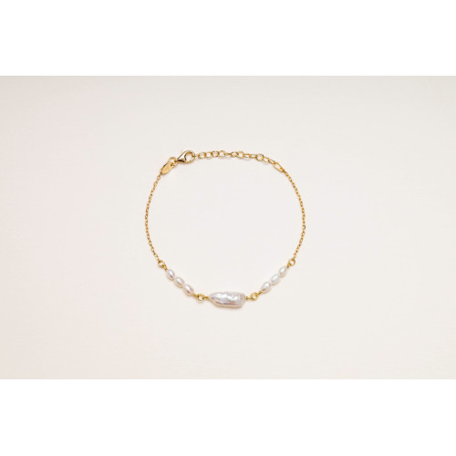 KESHI PEARLS ALISIA BRACELET - AL5111ORO PERLA