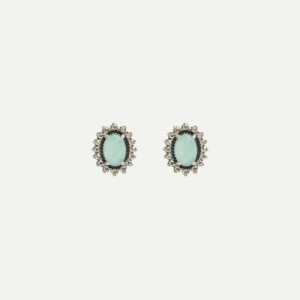 CHALCEDONY SILVER SUNFIELD EARRINGS - PE067531/13