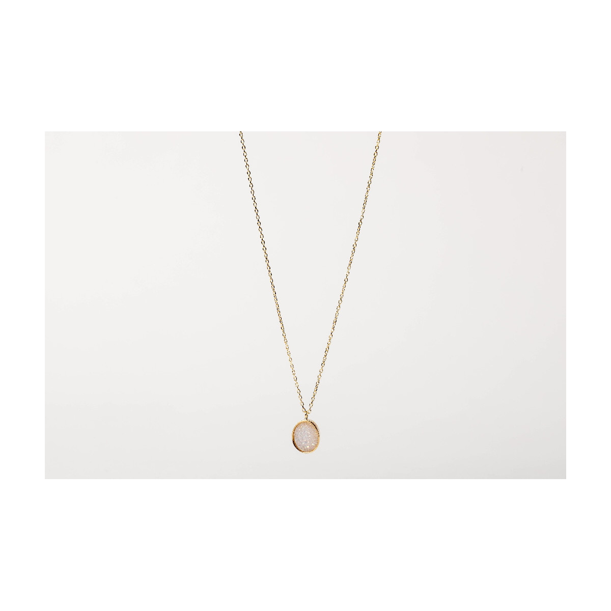 DRUSA QUARTZ ALISIA NECKLACE - AL5195ORO CRISTALLOA