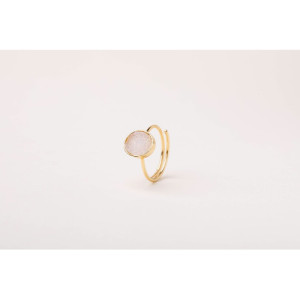 DRUSA QUARTZ ALISIA RING - AL5197ORO AGATABIANC