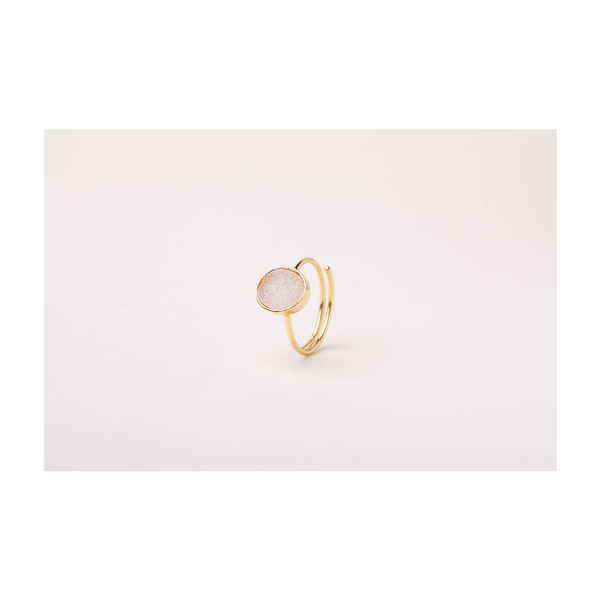 DRUSA QUARTZ ALISIA RING - AL5197ORO AGATABIANC
