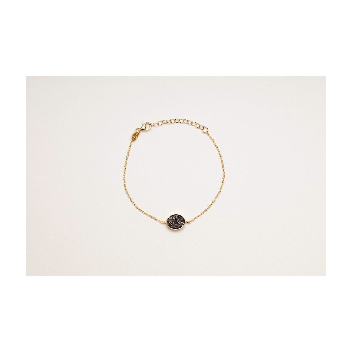PULSERA ALISIA CUARZO DRUSA - AL5196ORO AGATAGRIS