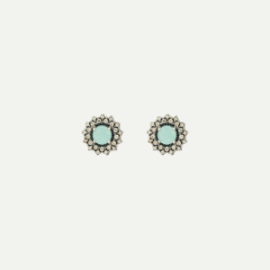 CHALCEDONY SILVER SUNFIELD EARRINGS - PE067530/13