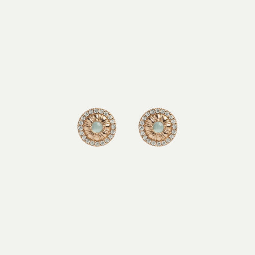 CHALCEDONY SUNFIELD EARRINGS - PE067602/2