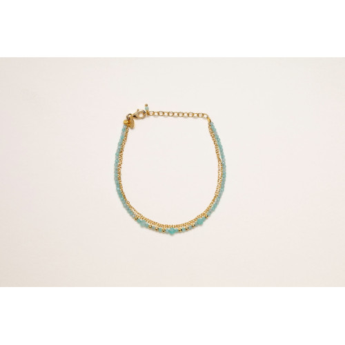 AMAZONITE ALISIA BRACELET - AL5645ORO AMAZZONITE