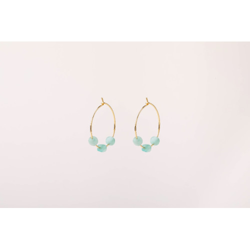 AMAZONITE ALISIA EARRINGS - AL2537ORO AMAZZONITE