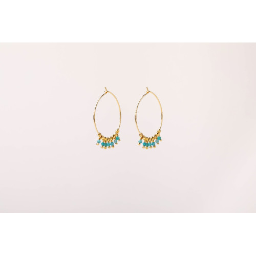 AMAZONITE ALISIA EARRINGS - AL0905ORO APATITE