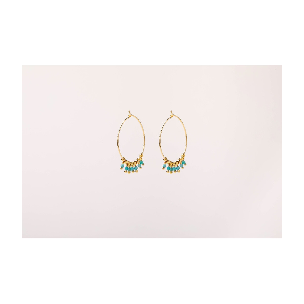 AMAZONITE ALISIA EARRINGS - AL0905ORO APATITE