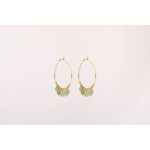 AVENTURINE ALISIA EARRINGS - AL0905ORO AVVENTURIN