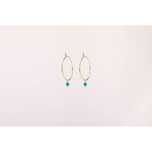 AMAZONITE ALISIA EARRINGS - AL1778ORO APATITE