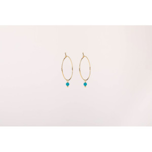 AMAZONITE ALISIA EARRINGS - AL1778ORO APATITE