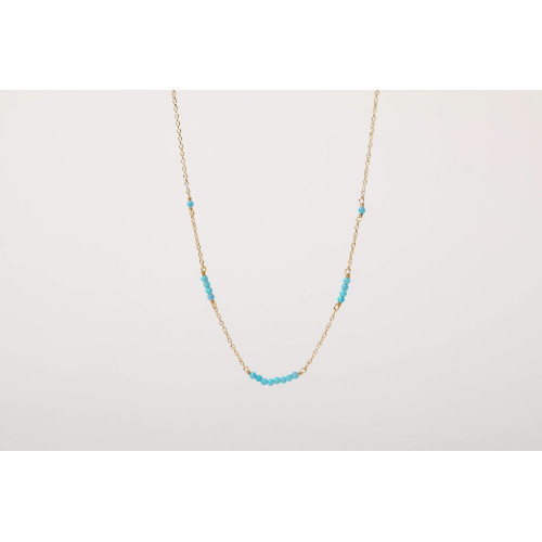 BLUE OPAL ALISIA NECKLACE - AL4972ORO OPALESINT-