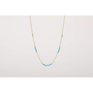 BLUE OPAL ALISIA NECKLACE - AL4972ORO OPALESINT-