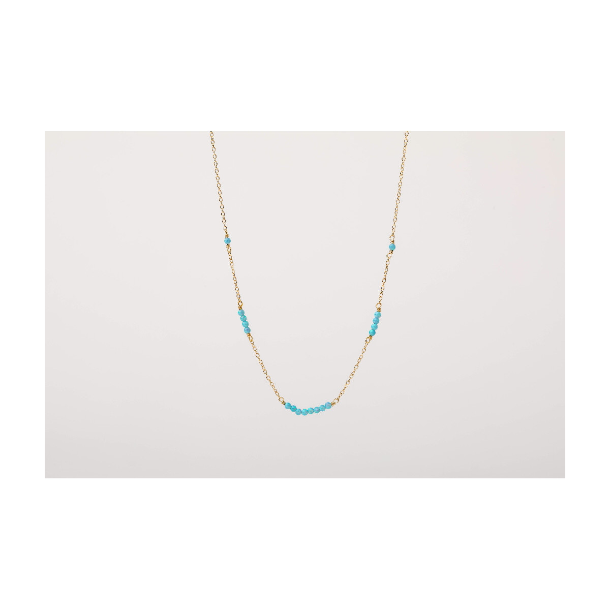 BLUE OPAL ALISIA NECKLACE - AL4972ORO OPALESINT-