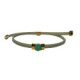 GREEN TOP SILVER BRACELET - PU8170PXV