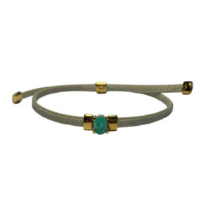GREEN TOP SILVER BRACELET - PU8170PXV