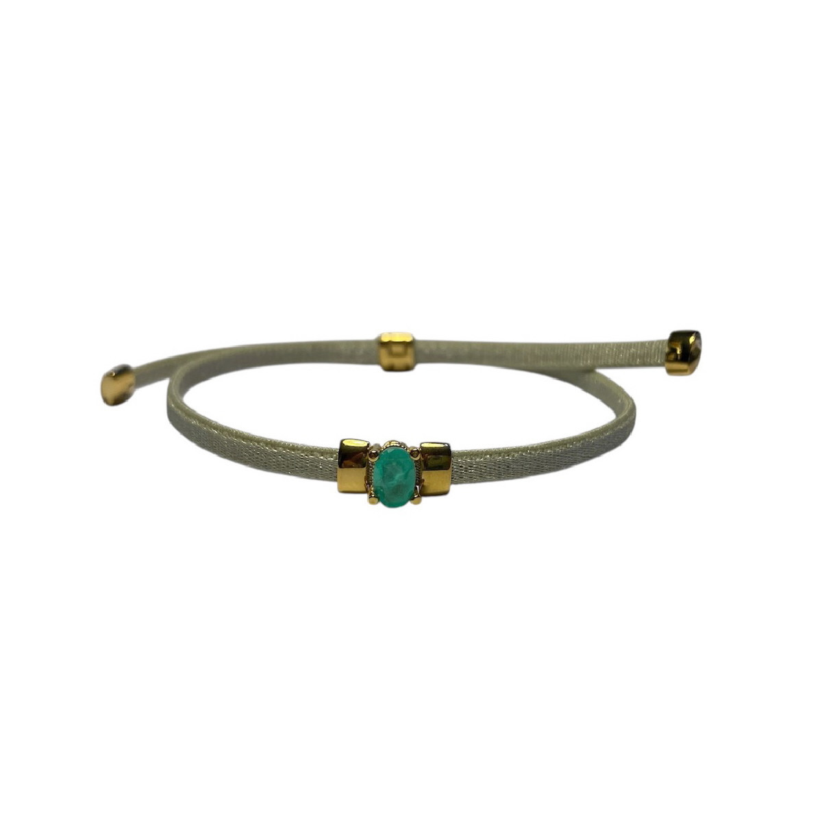 GREEN TOP SILVER BRACELET - PU8170PXV