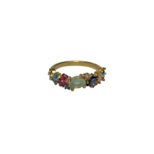 CHALCEDONY TOP SILVER RING - AN7140PX