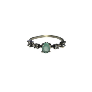 CHALCEDONY TOP SILVER RING - AN8141P