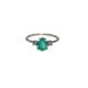 GREEN QUARTZ TOP SILVER RING - AN8123P GREEN QUARTZ TOP SILVER RING - AN8123P