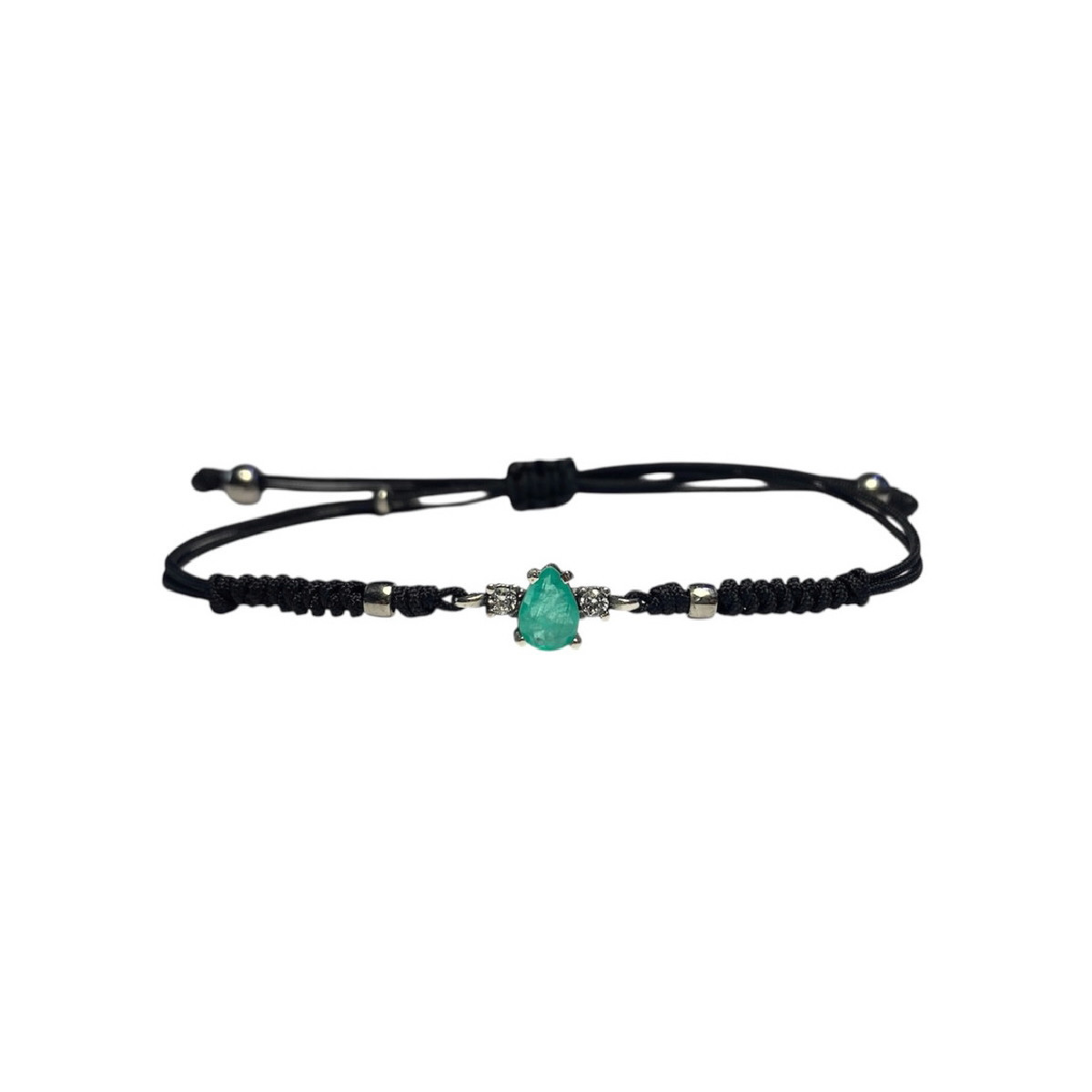 GREEN TOP SILVER BRACELET - PU8123PMA