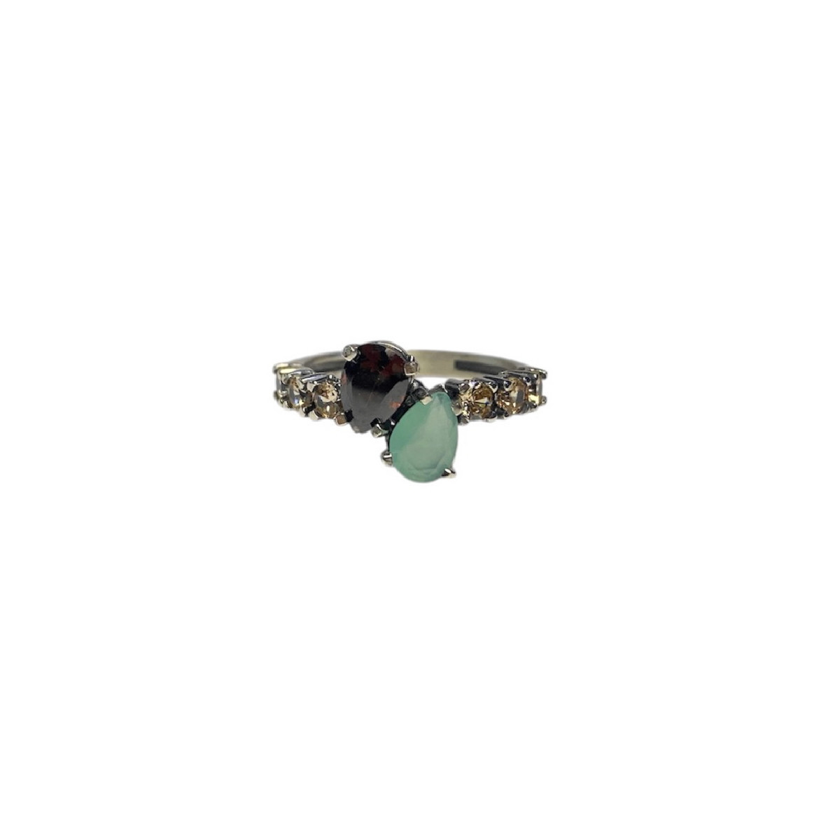 CHALCEDONY TOP SILVER RING - AN8140P