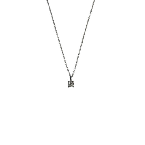0,26 CARATS LAB DIAMOND TOP SILVER NECKLACE - DCO0013P