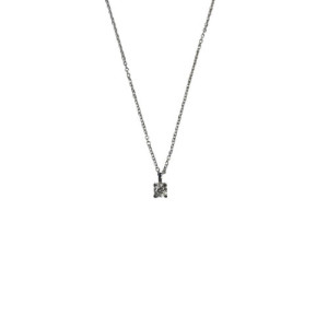 0,26 CARATS LAB DIAMOND TOP SILVER NECKLACE - DCO0013P