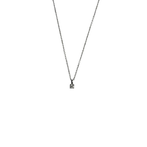 0,10 CARATS LAB DIAMOND TOP SILVER NECKLACE - DCO0012P