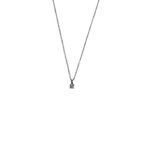 0,10 CARATS LAB DIAMOND TOP SILVER NECKLACE - DCO0012P