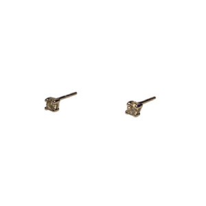 0,10 LAB DIAMOND TOP SILVER EARRINGS - DPE0012P