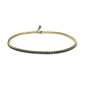 GREEN TOP SILVER BRACELET - PU7071PXV