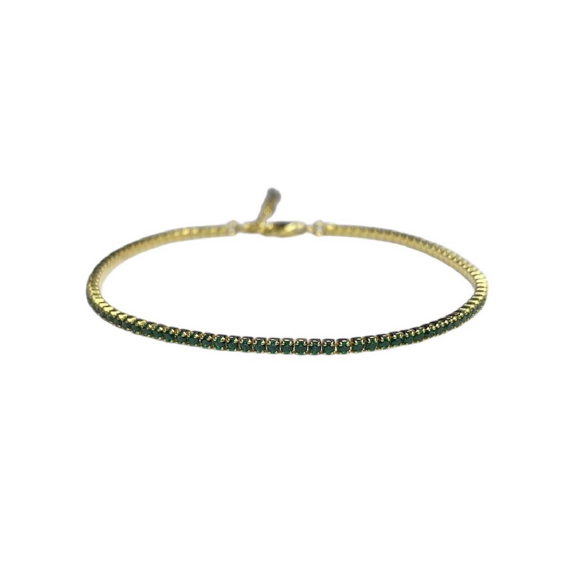 GREEN TOP SILVER BRACELET - PU7071PXV