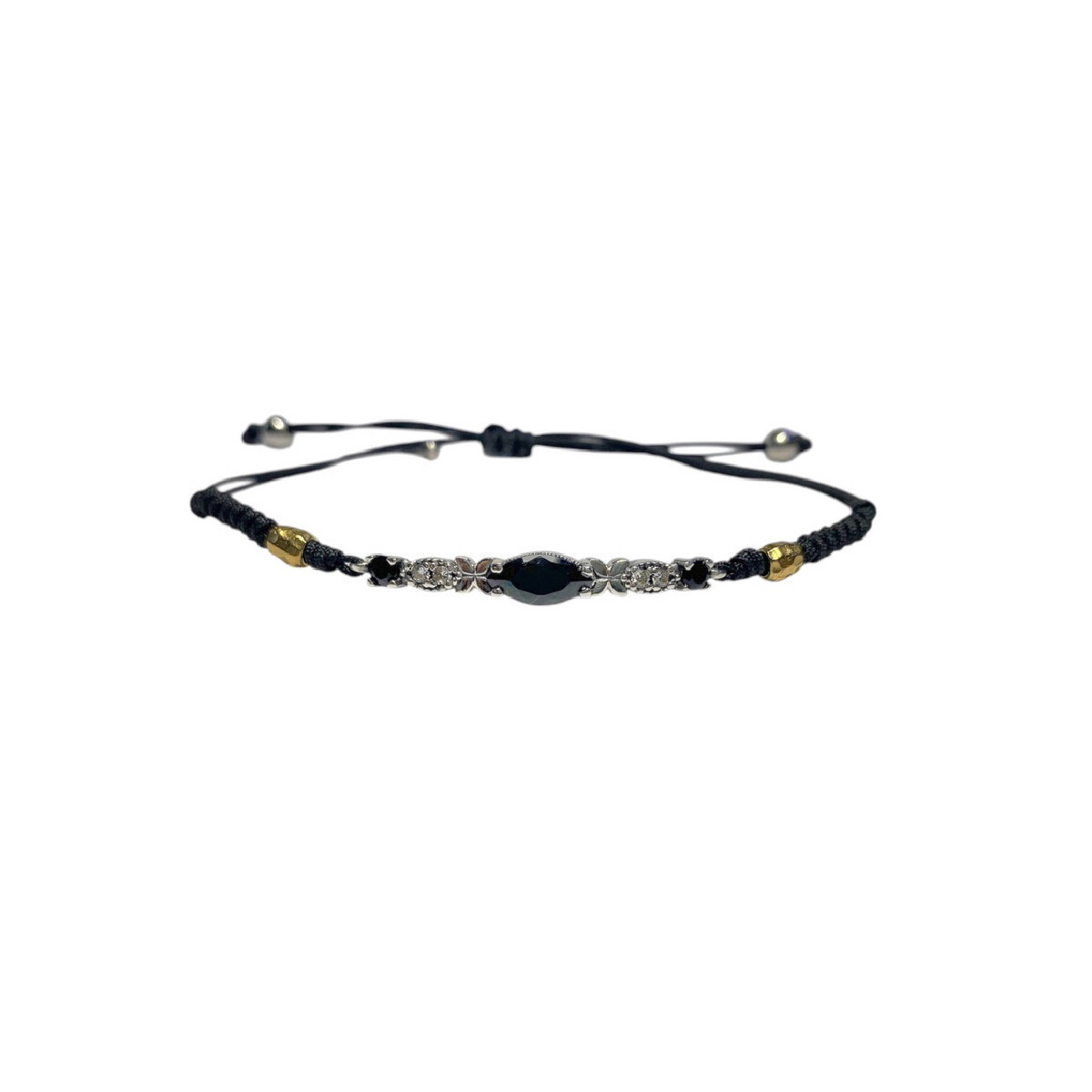 BLACK TOP SILVER BRACELET - PU7925PMAN