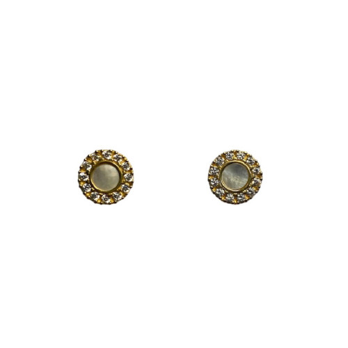 NACRE TOP SILVER EARRINGS - PE8125PX