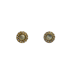 NACRE TOP SILVER EARRINGS - PE8125PX