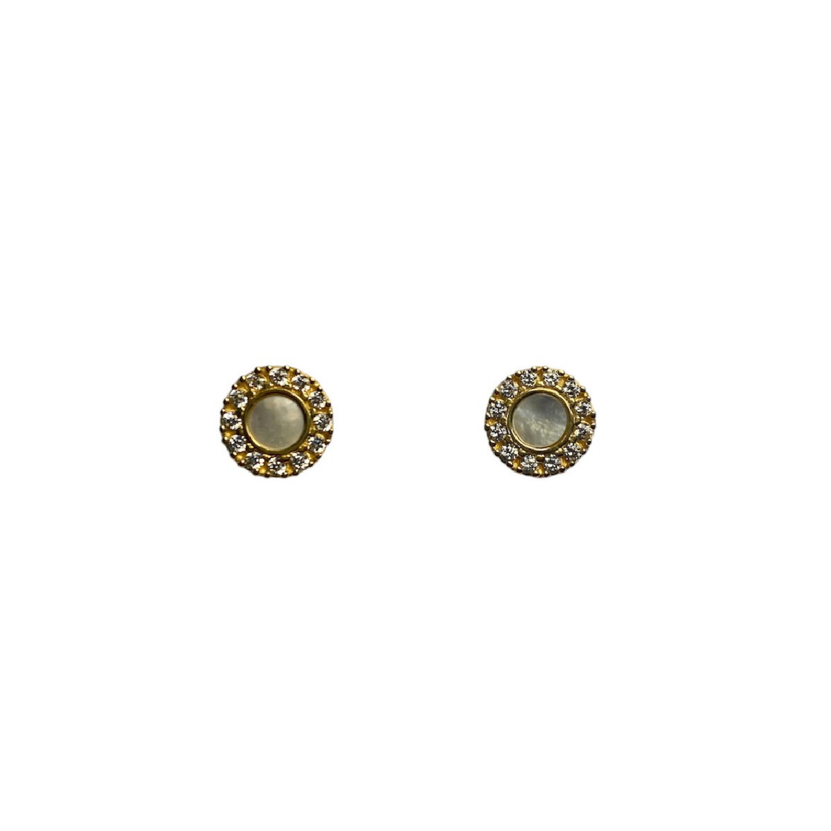 NACRE TOP SILVER EARRINGS - PE8125PX