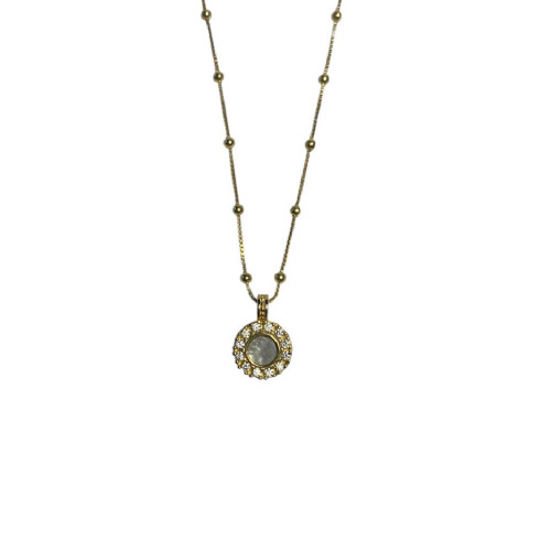 NACRE TOP SILVER NECKLACE - CO8125PXCAD