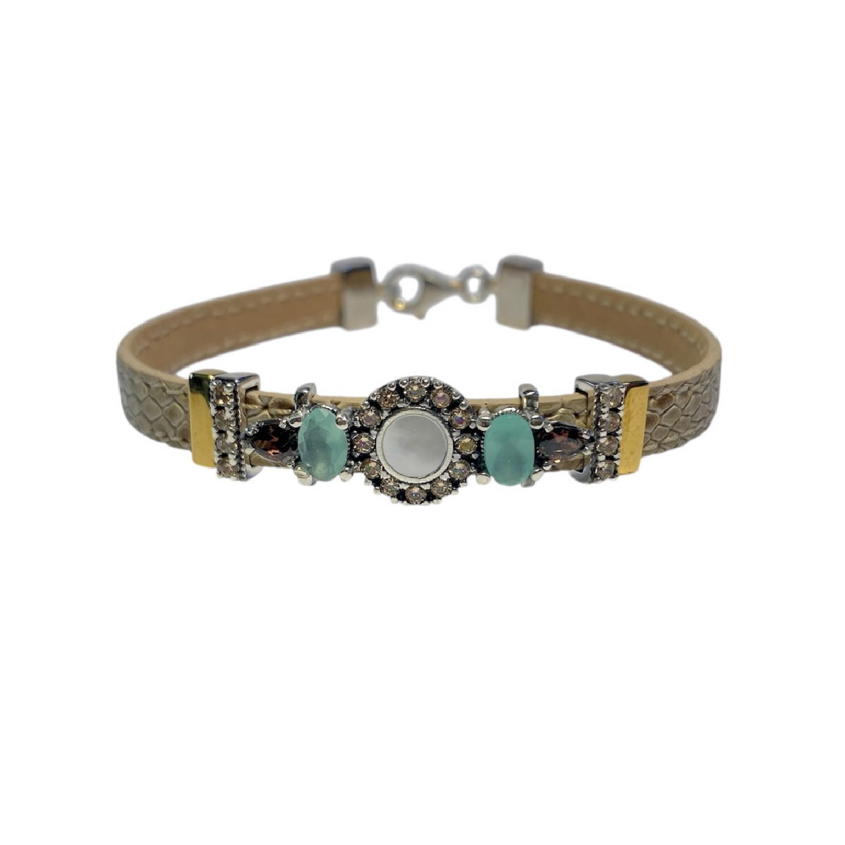 CHALCEODNY TOP SILVER BRACELET - PU8125PC