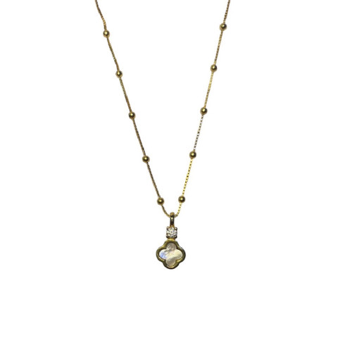 NACRE TOP SILVER NECKLACE - CO8112PXCAD