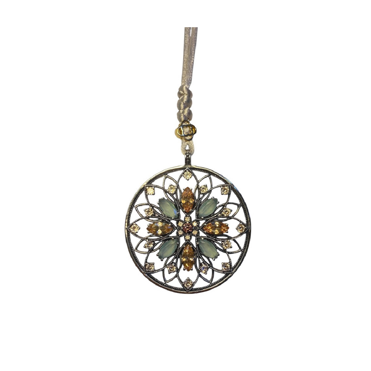 CHALCEDONIES TOP SILVER NECKLACE - CL8145P