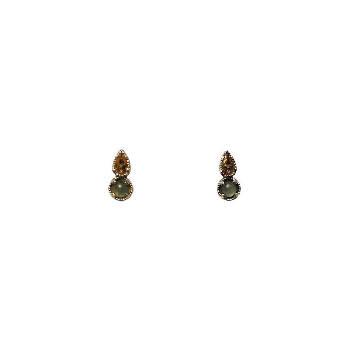CHALCEODNY TOP SILVER EARRINGS - PE7865P