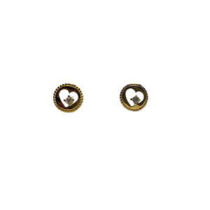 HEART TOP SILVER EARRINGS - PE8118PX