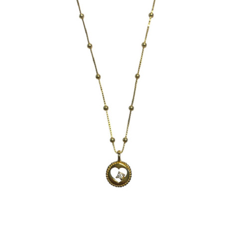 HEART TOP SILVER NECKLACE - CO8118PXCAD