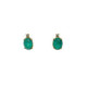 GREEN QUARTZ TOP SILVER EARRINGS - PE8137PXV